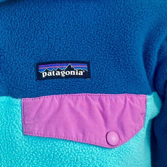 Patagonia Synchilla “Snap T Fleece Pullover” In Howling Turqoise Size Small EUC! - Picture 8 of 10